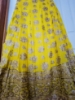 Picture of Yellow Pure Georgette full embroidered skirt with sequins blouse and dupatta