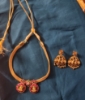 Picture of Brand New Jadau Kundan Laxmi bottu attigai & Nakshi earrings combo