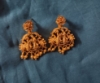 Picture of Brand New Jadau Kundan Laxmi bottu attigai & Nakshi earrings combo