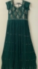 Picture of Green mirror work crushed long frock