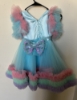 Picture of Sky blue and yellow frock 4-5y