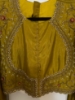 Picture of Golden yellow lehenga croptop