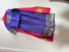 Picture of Mangalgiri pattu lehenga with red gaji silk contrast dupatta