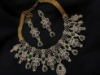 Picture of Gold finish cz diamond necklace set