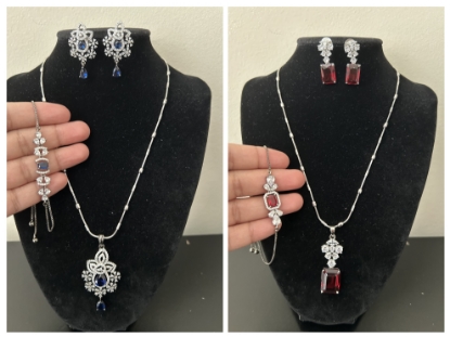 Picture of Victorian ad pendant sets with bracelet combo 