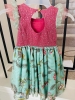 Picture of Set of 2 customised long frocks 1-2y