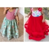 Picture of Set of 2 customised long frocks 1-2y