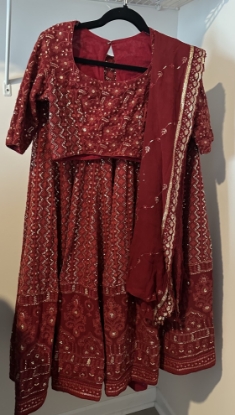 Picture of Pure Georgette chikankari lehenga 