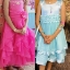 Picture of Beautiful pink and blue frock combo 6-8y