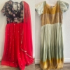 Picture of Long frocks Combo (Red and Pista green)