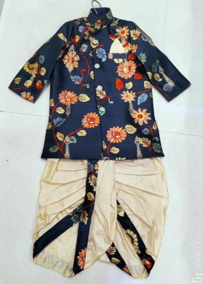 Picture of Customized pure Kalamkari fabric kurta with pajama 2-3y.