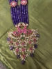 Picture of Brand New Peacock Purple beads Jadau kundan mala