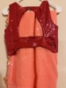 Picture of Pure Georgette Sequin saree & Red Sequin blouse