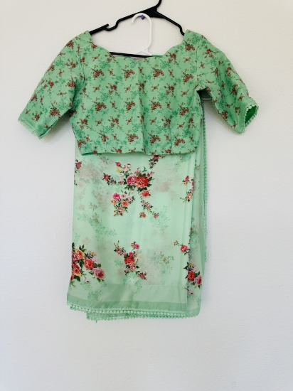 Picture of Pure Georgette saree in floral 