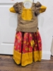 Picture of PL651 kanchi pattu and organza lehenga combo 3-4y