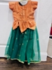 Picture of PL651 kanchi pattu and organza lehenga combo 3-4y