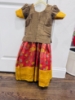 Picture of PL651 kanchi pattu and organza lehenga combo 3-4y