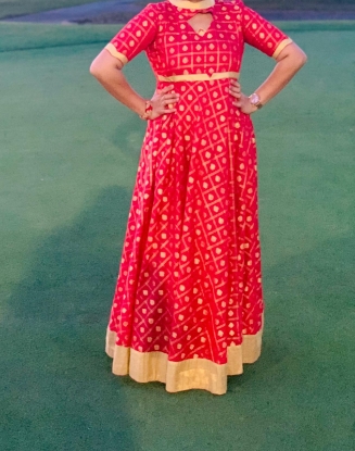 Picture of PL660 Festivogue benaras long frock 