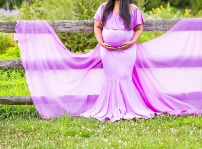 Picture of Fish cut maternity gown