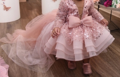 Picture of Designer trail gown 6-12M 