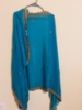 Picture of Pure crepe hand embroidery long frock with crepe zardosi work dupatta 