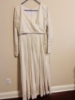 Picture of Angrakha style chikankari frock with patola dupatta