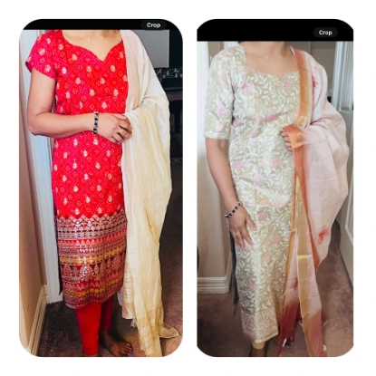 Picture of Combo : Pure Pattu 3 pc straight suit sets 