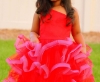Picture of Red one shoulder frock 4-5y
