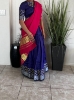 Picture of Mangalgiri pattu lehenga with red gaji silk contrast dupatta