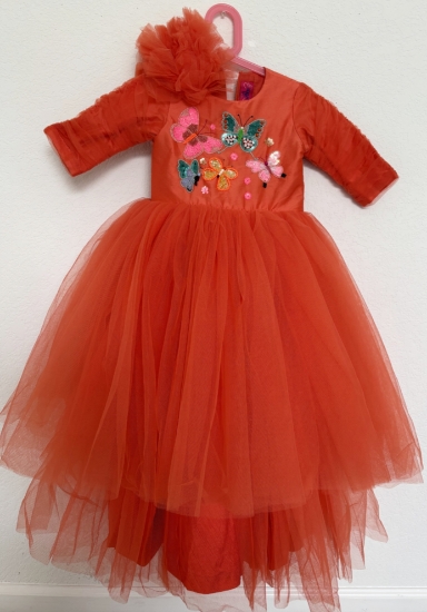 Picture of Little angels beautiful orange dress 2-3y