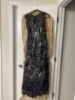 Picture of Manyavar blue velvet Party wear gown 