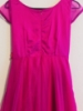 Picture of Designer Hot pink organza  indo western Layered long gown 