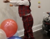 Picture of Janie Jack red twill plaid vest and pant - 3 year 