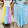 Picture of Party wear and Long frock Combo 6-8 years