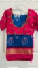 Picture of Ikat patola saree with rawsilk maggam blouse