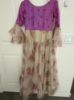 Picture of High low knee length floral organza dress