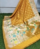 Picture of Banaras Kora Paithani Silk Saree