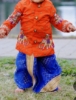 Picture of Orange and Blue kurta dhoti for 6-18 months