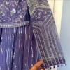 Picture of Purple heavy georgette bridal lehenga