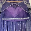 Picture of Purple heavy georgette bridal lehenga