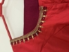 Picture of Soft light weight saree with simple knot work blouse