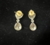 Picture of Diamond look alike stylish ruby neckset with earrings