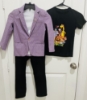 Picture of 5-6Y - Light purple sports blazer and tshirt set