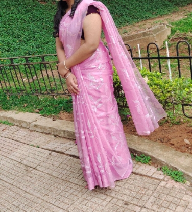 Picture of Party wear fancy organza saree