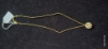 Picture of NEW 92.5 Silver Black beads chain with moissanite pendant