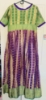 Picture of Purple 💜 and Green 💚 kota benaras long frock 