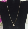 Picture of NEW 92.5 silver black beads chain with butterfly pendant.