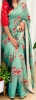 Picture of Beautiful floral saree with boutique stitched balloon sleeves