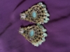 Picture of Victorian Chandbali earrings and Mossanite jhumka 