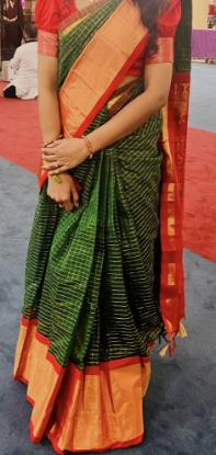 Picture of Semi kuppadam saree with readymade blouse
